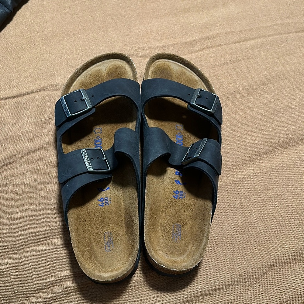 Birkenstock Arizona Black Oiled Leather: size 46